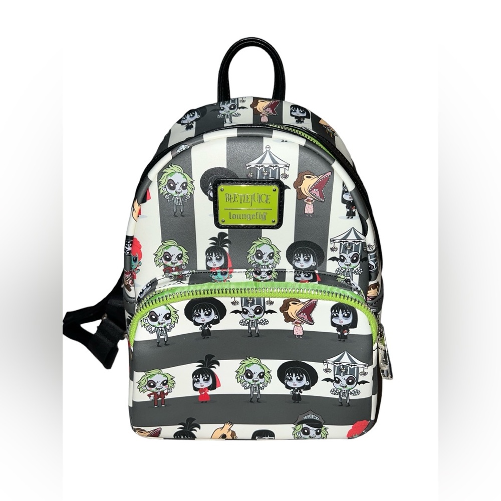 Beetlejuice Loungefly Bookbag with matching wallet